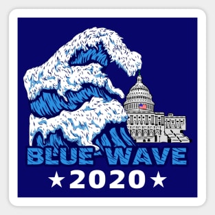 Blue Wave 2020 Graphic Design Magnet